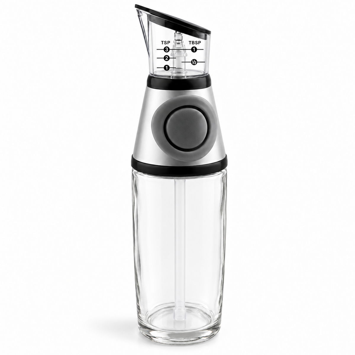 Dispenser din Sticlă, 500 ml, pentru Ulei sau Oțet, cu Dozare Gradată – imagine principală