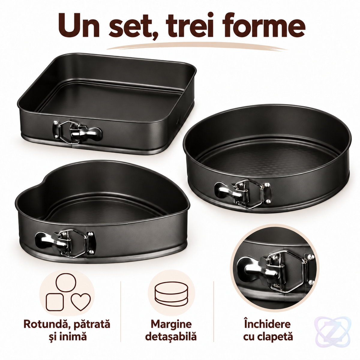 Set 3 tăvi pentru copt – caracteristici verificate