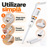 Aspirator de Mână fără Fir HY-118, 120W, cu Rezervor de 600 ml și Duze Multiple