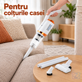 Aspirator de Mână fără Fir HY-118, 120W, cu Rezervor de 600 ml și Duze Multiple
