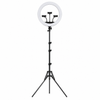 Lumină Circulară LED Selfie de 45 cm cu Trepied Reglabil 72-190 cm și Suport pentru 3 Telefoane