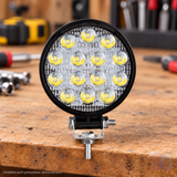 Proiector LED Rotund Off Road, 14 LED-uri, 18W, 1600 Lumeni, din Aluminiu