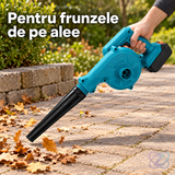 Suflantă de Frunze fără Fir, cu Baterie Reîncărcabilă cu Litiu, pentru Grădină, Praf Auto și Casă