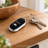 Breloc de Chei Key Finder, Găsește Cheile Pierdute prin Fluierat, cu Mini Lanternă LED