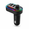Modulator FM C12 Bluetooth 5.0 și Încărcător Auto cu 3 Porturi și Afișaj Digital