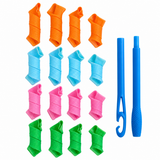 Bigudiuri Spiralate pentru Ondularea Părului Magic Roller, Set 16 Role și Instrument de Prindere