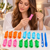 Bigudiuri Spiralate pentru Ondularea Părului Magic Roller, Set 16 Role și Instrument de Prindere