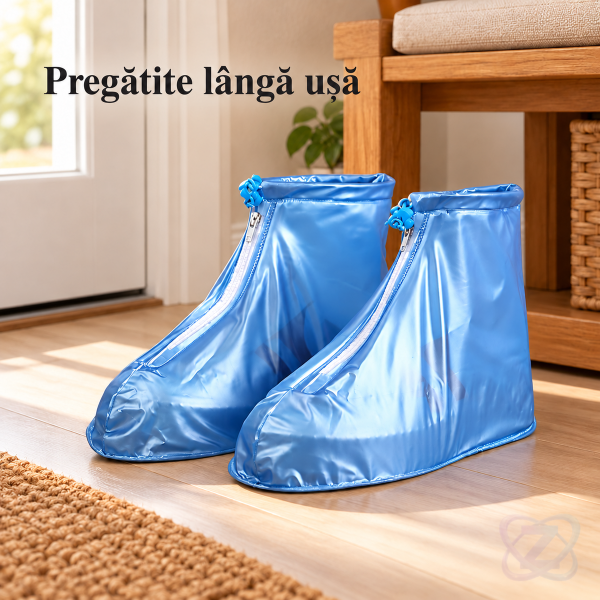 Set 2 Huse de Protecție pentru Încălțăminte, Impermeabile, Antiderapante și Reutilizabile – lifestyle