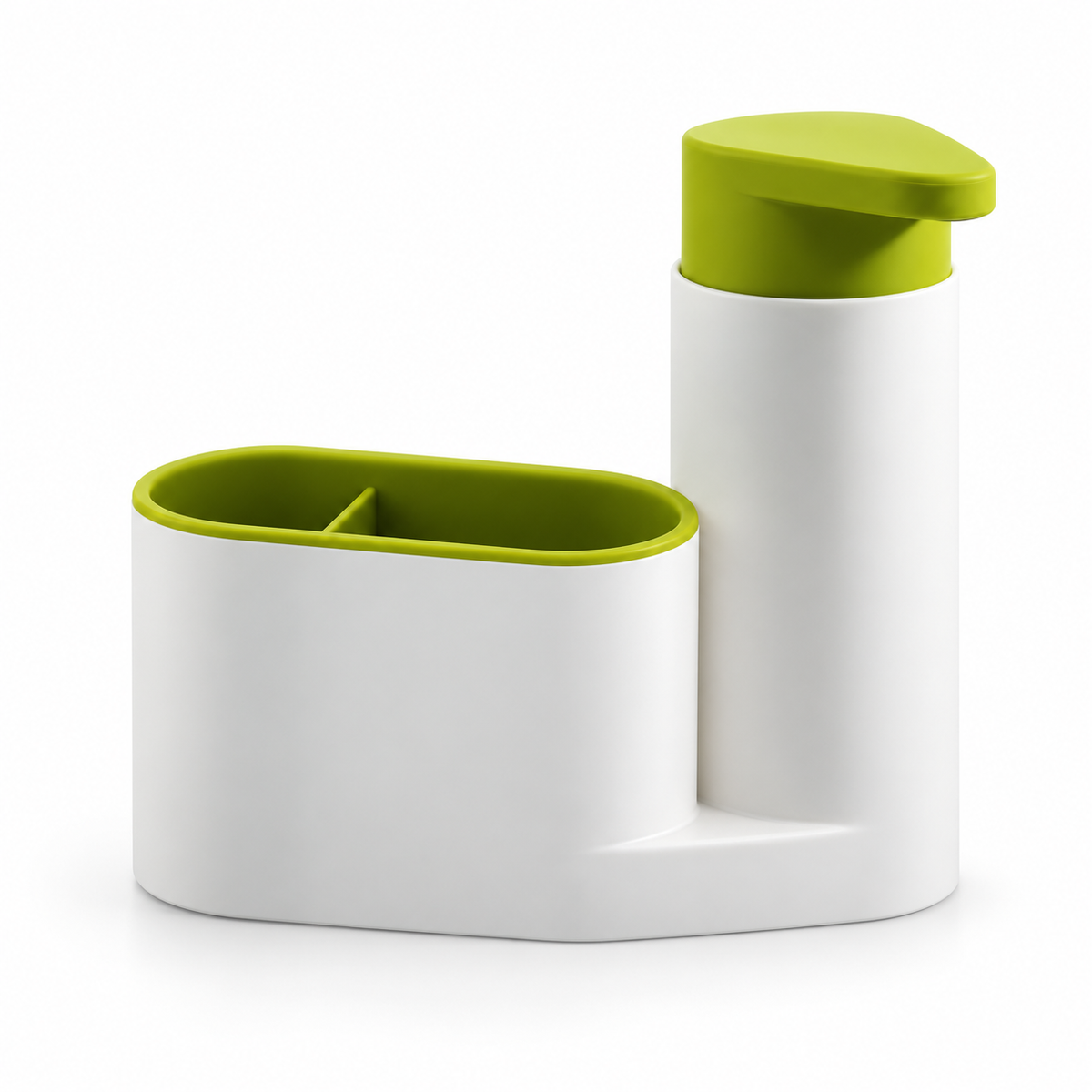 Organizator Chiuvetă Sink Tidy 2 în 1 cu Dozator de Săpun și Suport Bureți – hero