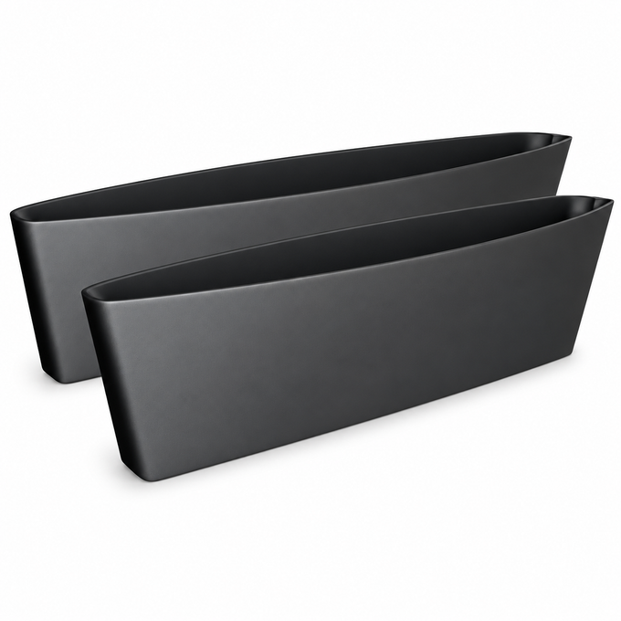 Organizator Auto Catch Caddy, Set 2 Buzunare pentru Spațiul dintre Scaune, din Plastic, Lavabil