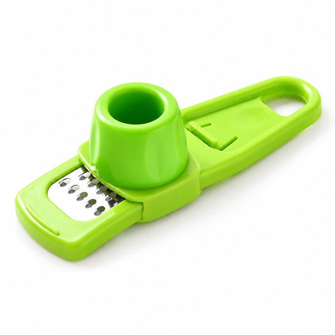 Răzătoare Multifuncțională pentru Ghimbir și Usturoi, 14 x 4,5 x 4 cm, cu Bază Antiderapantă
