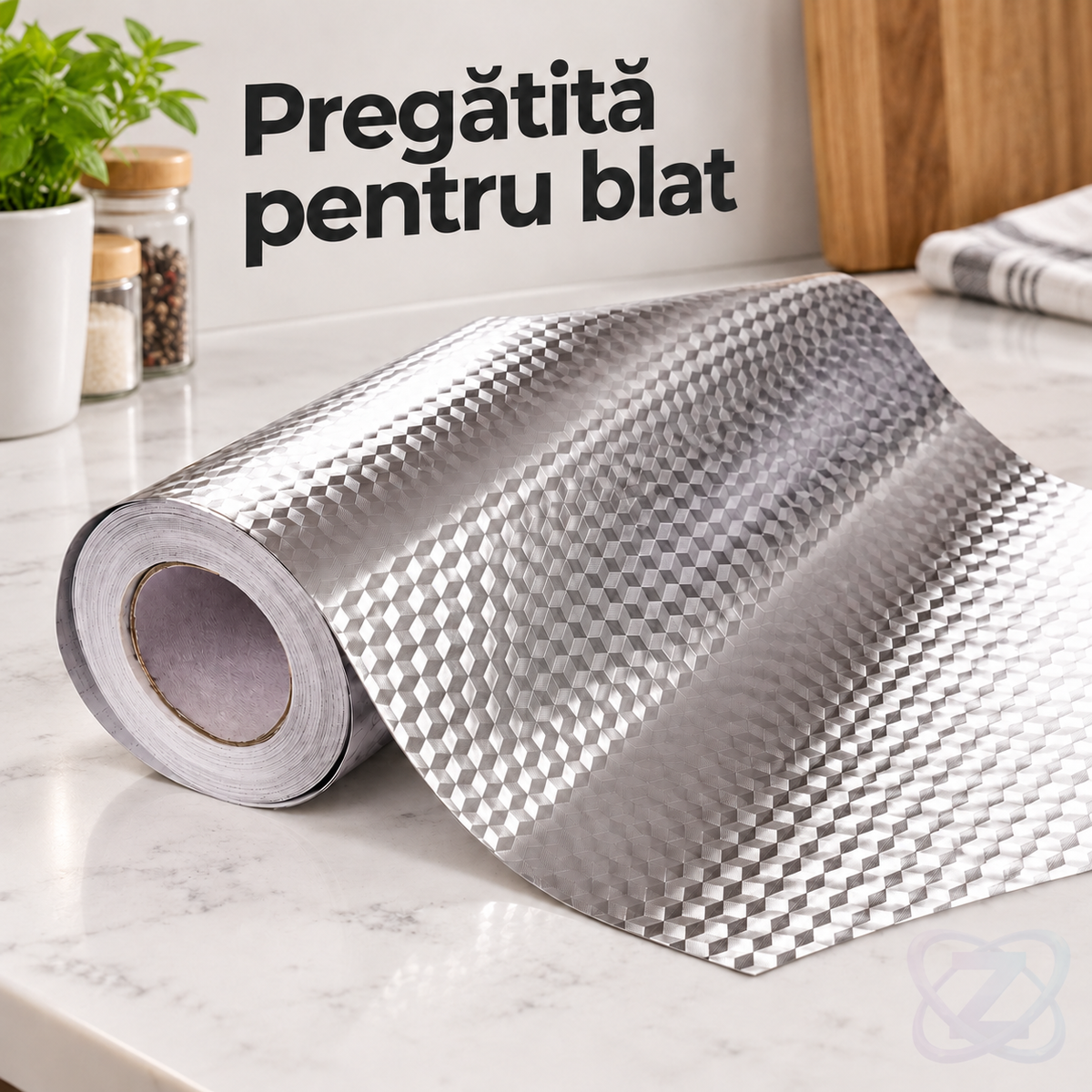 Folie Autocolantă pentru Blatul din Bucătărie, Rezistentă la Apă, 60 x 500 cm – lifestyle