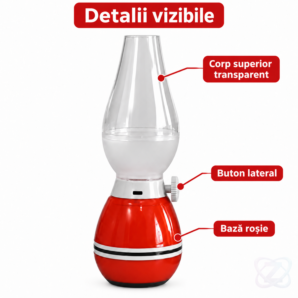Lampă LED cu Aspect Retro, tip Felinar, Reîncărcabilă prin USB, cu Intensitate Reglabilă – features
