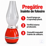 Lampă LED cu Aspect Retro, tip Felinar, Reîncărcabilă prin USB, cu Intensitate Reglabilă
