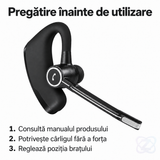 Cască Bluetooth OZ V8 cu Cârlig Rotativ, Reducere a Zgomotului, Rezistentă la Transpirație