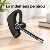 Cască Bluetooth OZ V8 cu Cârlig Rotativ, Reducere a Zgomotului, Rezistentă la Transpirație