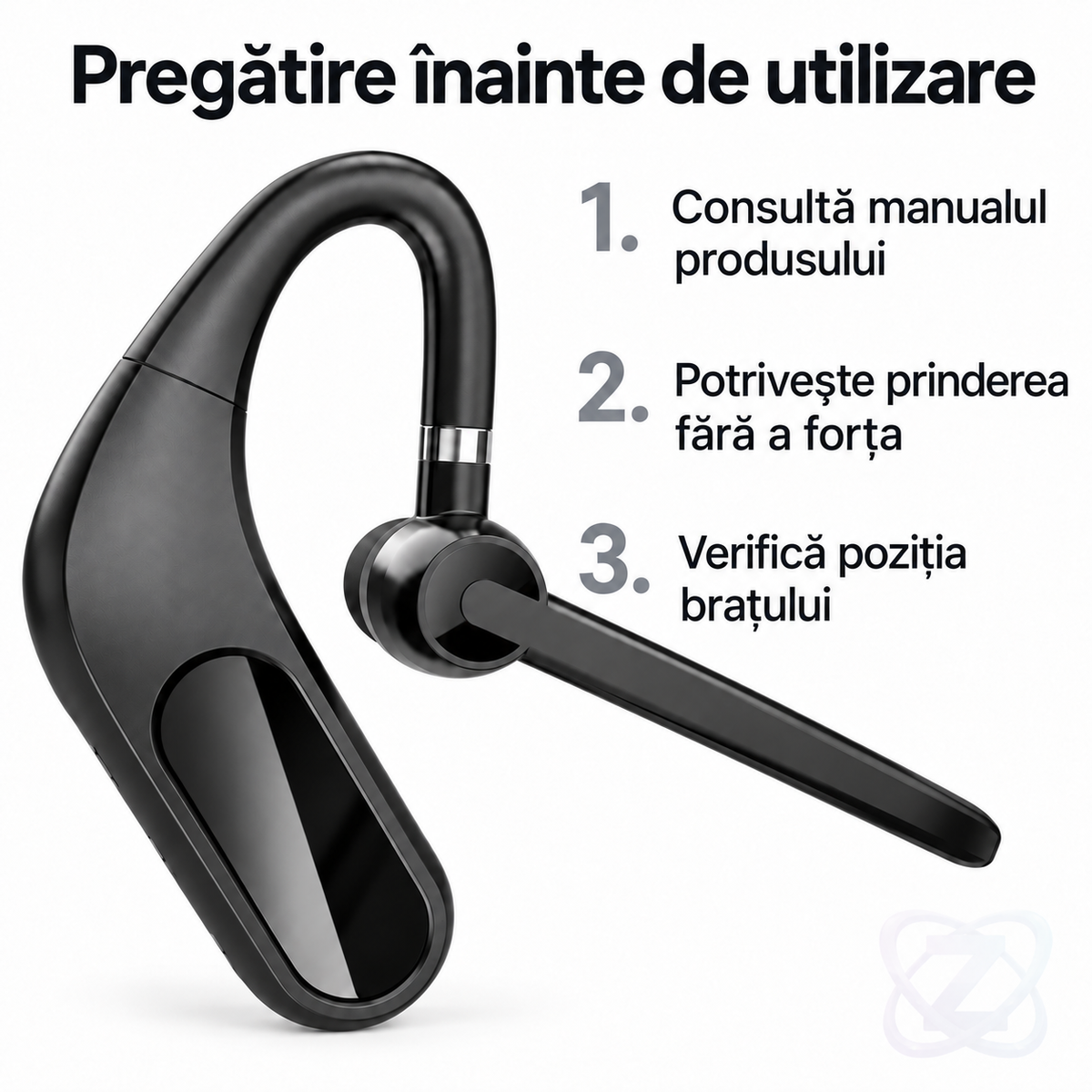 Cască Wireless KJ12 Bluetooth 5.0, Reducere a Zgomotului, Rezistentă la Apă – instructions