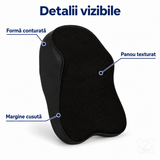 Pernă Cervicală pentru Scaunul Mașinii Support Pillow, cu Spumă cu Memorie și Prindere la Tetieră