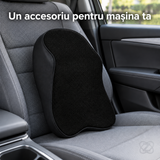 Pernă Cervicală pentru Scaunul Mașinii Support Pillow, cu Spumă cu Memorie și Prindere la Tetieră