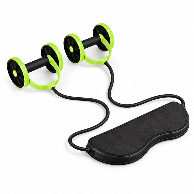 Aparat de Fitness cu Corzi Elastice pentru Abdomen, Fese, Picioare și Brațe