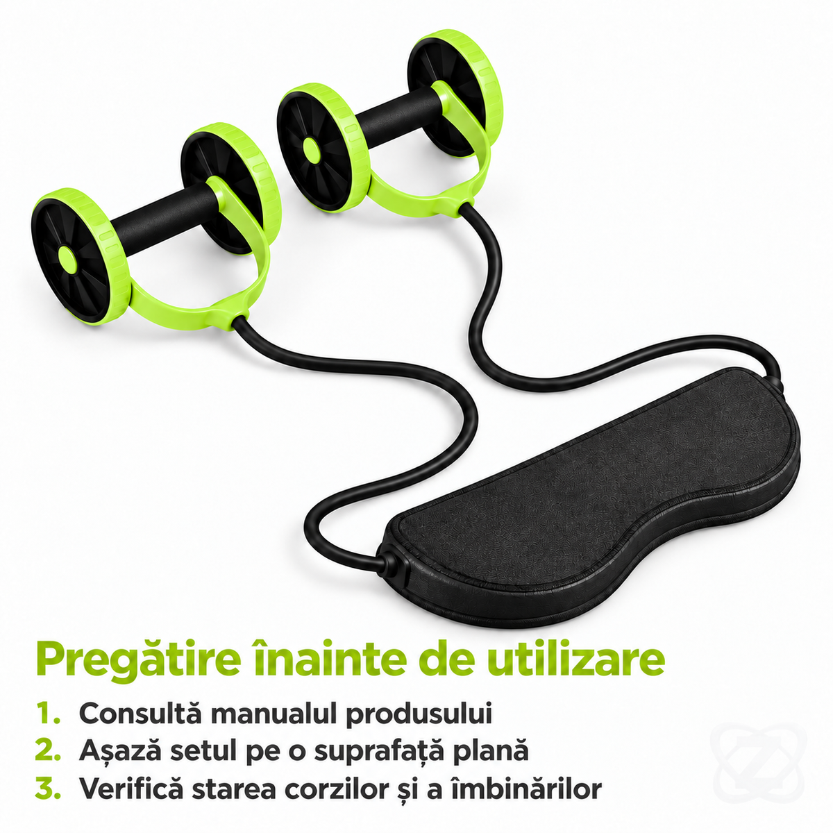 Aparat de Fitness cu Corzi Elastice pentru Abdomen, Fese, Picioare și Brațe – instructions