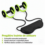 Aparat de Fitness cu Corzi Elastice pentru Abdomen, Fese, Picioare și Brațe