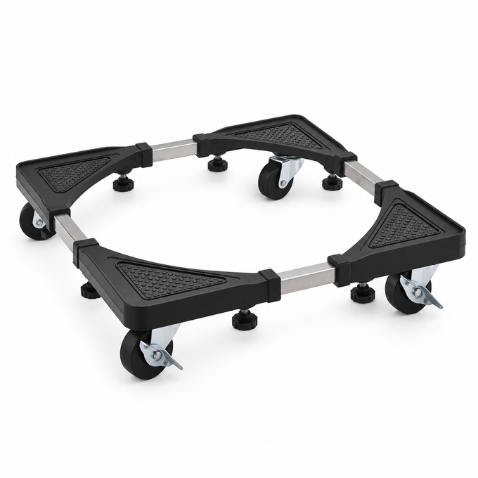 Suport Mobil cu Roți pentru Butelie sau Dozator de Apă, Reglabil, 30 x 30 cm, până la 30 kg