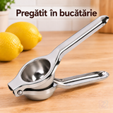 Storcător Manual de Citrice din Inox 304, cu Mâner Ergonomic și 12 Orificii