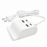Încărcător Rapid de Birou W A V E, cu 2 Porturi USB-C și 2 Porturi USB, 48W, QuickCharge 3.0