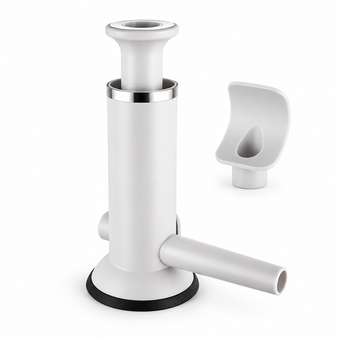 Mașină Manuală pentru Cârnați și Chiftele 2 în 1, cu Piston, din ABS și Inox