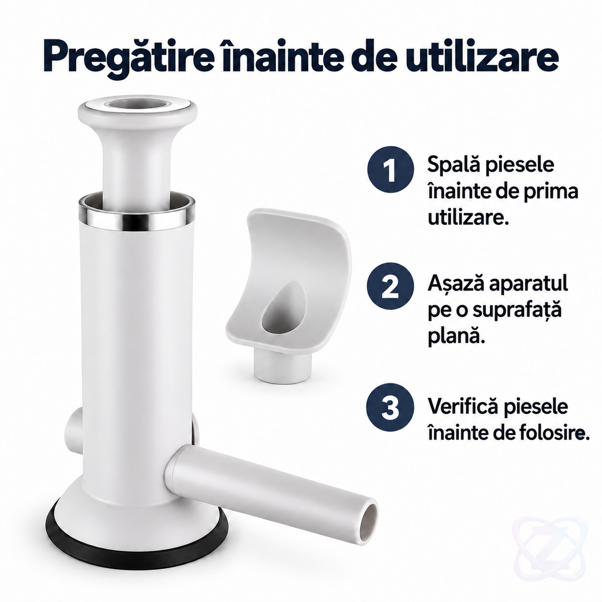 Mașină Manuală pentru Cârnați și Chiftele 2 în 1, cu Piston, din ABS și Inox – instructions