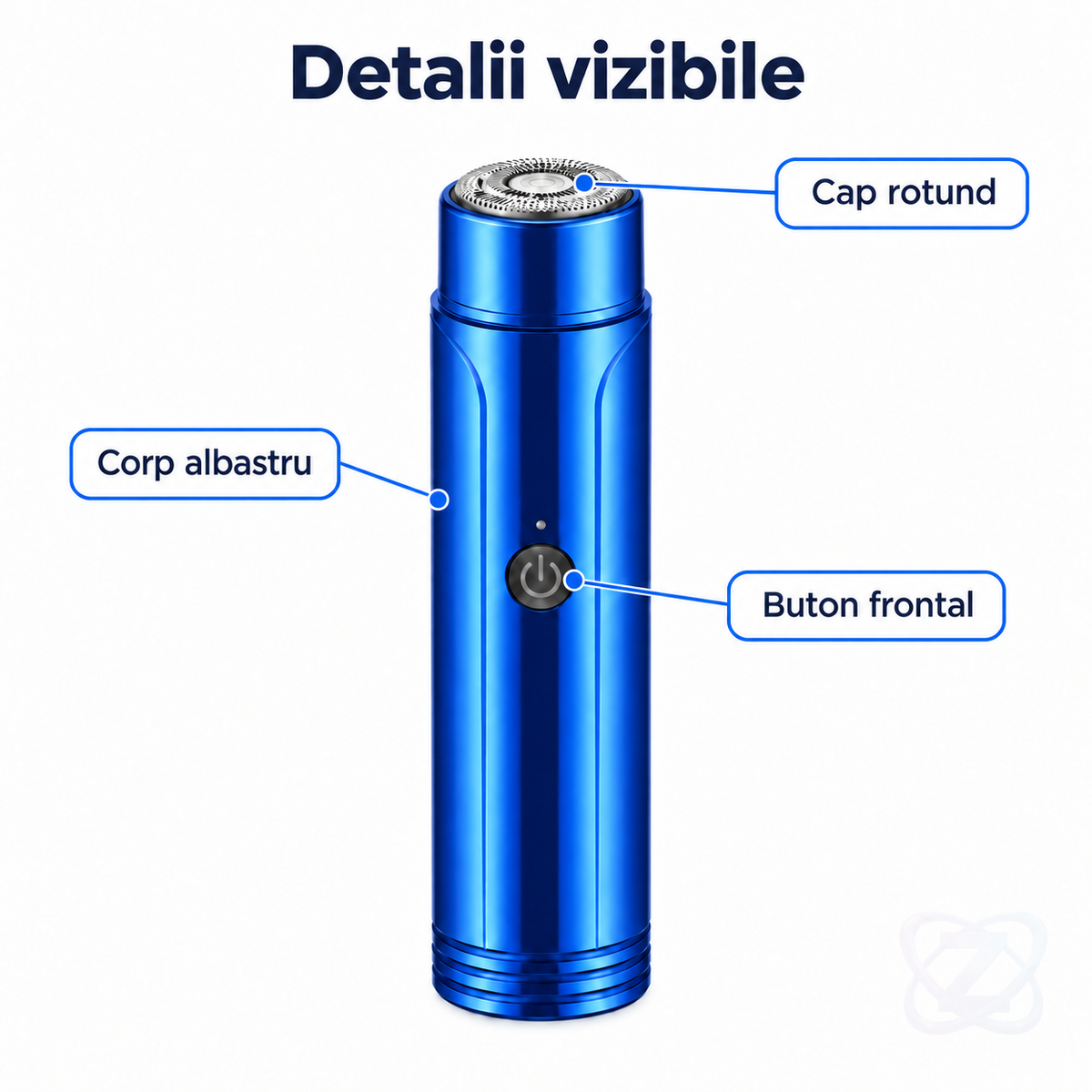 Mini Aparat de Ras Electric LILTRIM, cu 15 Lame din Inox, Ras Umed și Uscat – features