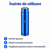 Mini Aparat de Ras Electric LILTRIM, cu 15 Lame din Inox, Ras Umed și Uscat
