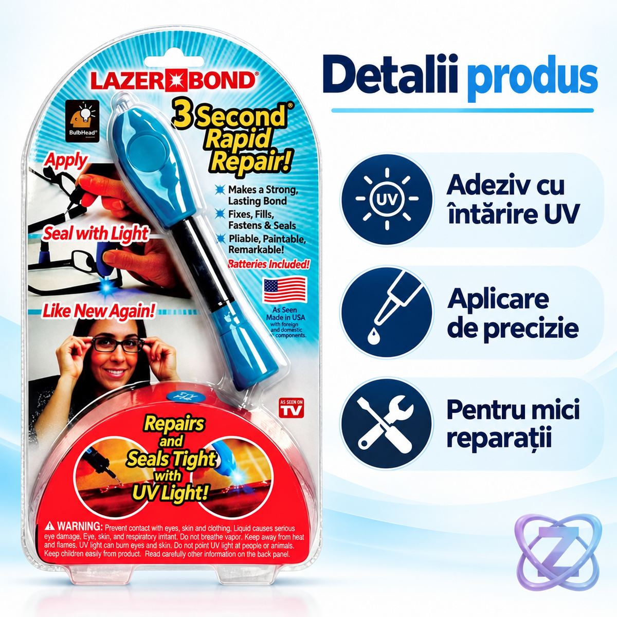 Lazer Bond adeziv cu întărire UV – caracteristici