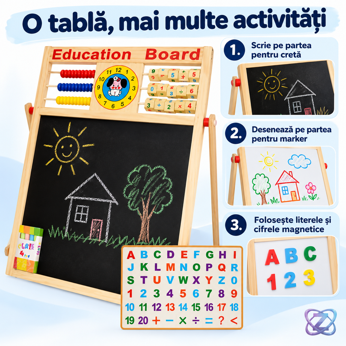 Tablă de desen multifuncțională – instrucțiuni
