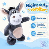 Măgăruș de Pluș Vorbitor, Jucărie Interactivă pentru Copii