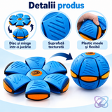 Minge Zburătoare Interactivă Flat Ball, Frisbee care se Face Minge