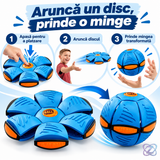 Minge Zburătoare Interactivă Flat Ball, Frisbee care se Face Minge