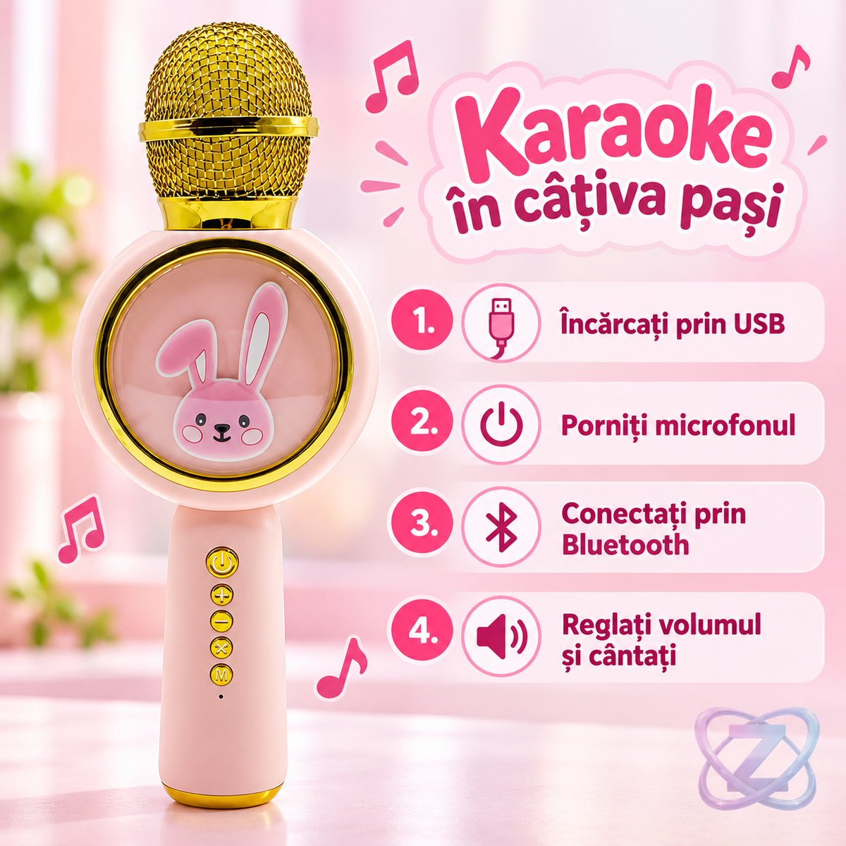 Microfon Rabbit X6 – instrucțiuni