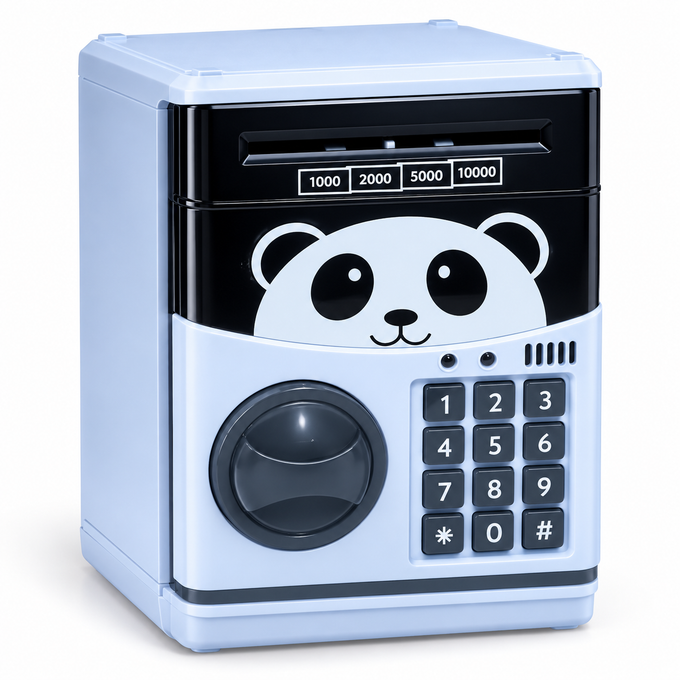 Pușculiță Seif Electronic ROBENTOYS cu Parolă, cu Derulare Automată a Bancnotelor și 11 Cântece