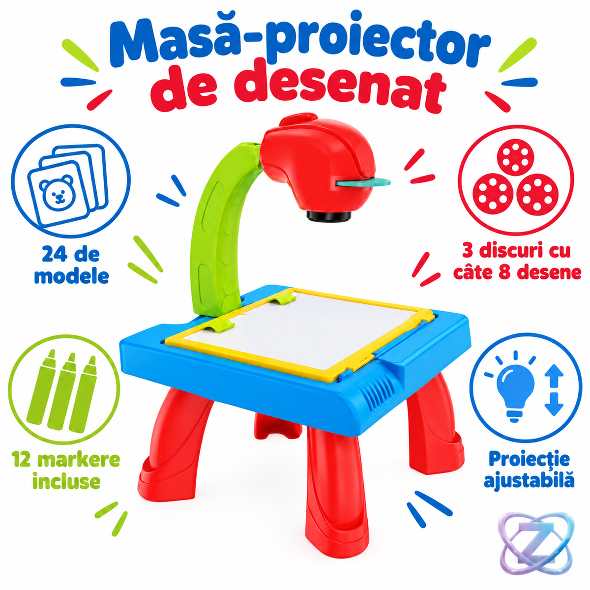 Masă-proiector pentru desen – caracteristici