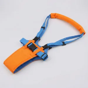 Ham de Siguranță pentru Bebelusi 6-18 Luni – Reglabil pe Talie și Bretele, Bumbac 100%, Buretat pentru Confort, Clame din Plastic Rezistent, Dimensiuni 66x31 cm, Fabricat în China