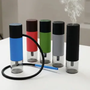 Mini Narghilea Portabilă pentru Mașină – Set Complet cu Bol, Furtun de Silicon și Suport Carbuni, Design Compact și Elegant, Ideal pentru Călătorii și Outdoor