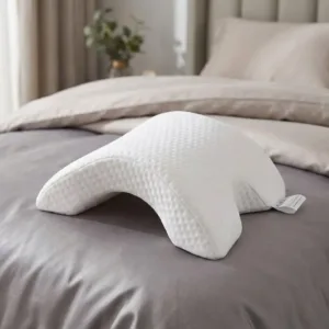 Pernă Ergonomică cu Memorie – Spumă Poliuretanică Memory Foam, Alb, 48x29x9 cm: Suport Cervical Perfect, Proprietăți Hipoalergenice și Odihnă Regeneratoare pentru un Somn de Calitate