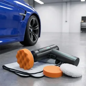 Polizor Auto Portabil pentru Reparare Zgârieturi – Acumulator Litiu 2000 mAh, Funcții de Lustruire și Ceară, Carcasă Aliaj Zinc, Autonomie 30 Min și Disipare Eficientă: Strălucire Profesională și Întreținere Fără Fir pentru Mașina Ta