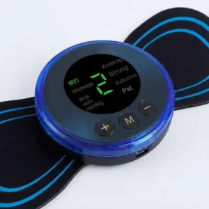 Mini Aparat de Masaj Electric Portabil – Electrostimulator pentru Relaxare și Tonifiere: Ameliorarea Durerilor de Gât, Spate și Genunchi, 8 Moduri de Masaj și Baterie Reîncărcabilă USB