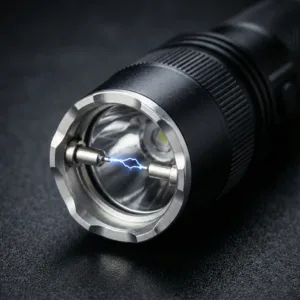 Lanternă cu Electrosoc și Laser MRG P-288 – 1000 KV, Aluminiu Aeronautic, Reîncărcabilă, LED 150 Lumeni și Buton de Siguranță: Protecție Profesională și Iluminare de Precizie