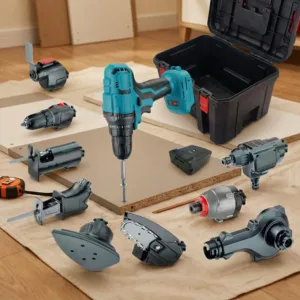 Set Multifuncțional de Unelte 21V: Putere și Versatilitate în Construcții și Grădinărit – 11 Unelte într-un Singur Kit