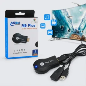 Dongle Streaming HDMI Anycast M9 Plus – Oglindire Ecran Wireless Full HD, Procesor Dual-Core ARM, Compatibilitate Universală (iOS, Android, Windows) și Instalare Plug-and-Play
