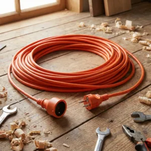 Cablu Prelungitor Electric 2x1.5 mm² – 10 Metri, pentru Interior și Exterior, Conectare Rapidă Scule și Electrocasnice